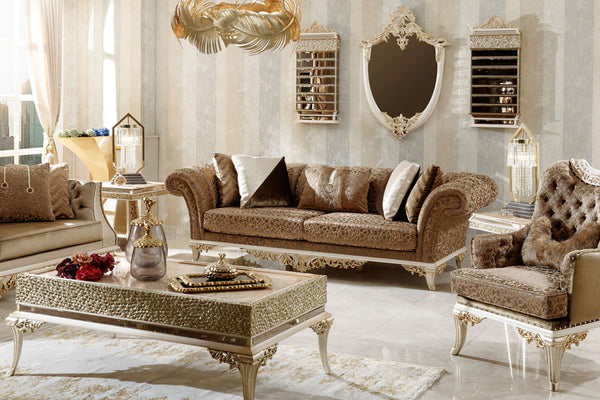 Karelya Cream Sofa Set