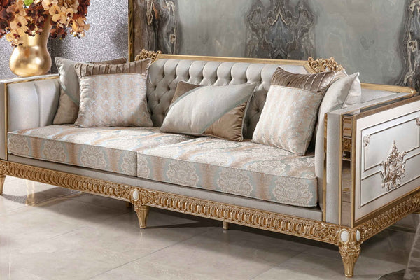 Dominika Cream Sofa Set