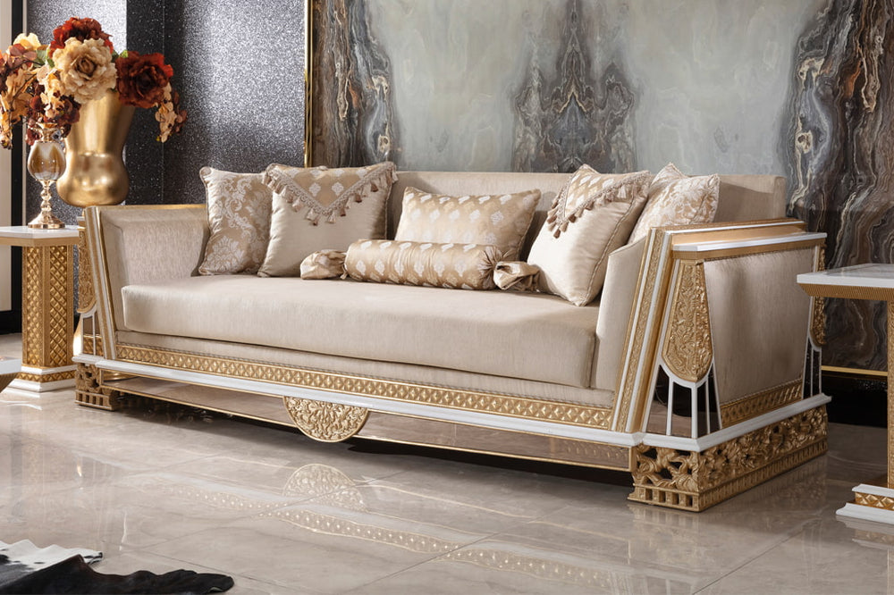 Navona Cream Sofa Set