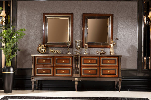 Caserta Walnut Dining Room Set