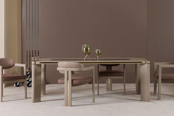 Madalyon Gold Dining Room Set