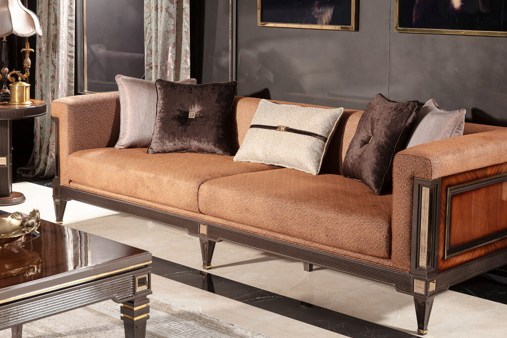 Caserta Walnut Sofa Set