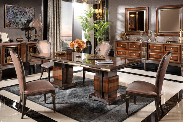 Caserta Walnut Dining Room Set