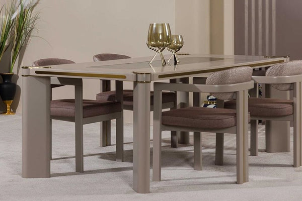 Madalyon Gold Dining Room Set