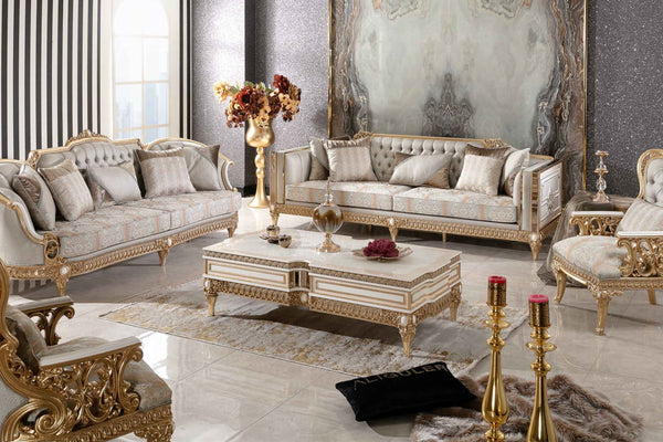 Dominika Cream Sofa Set