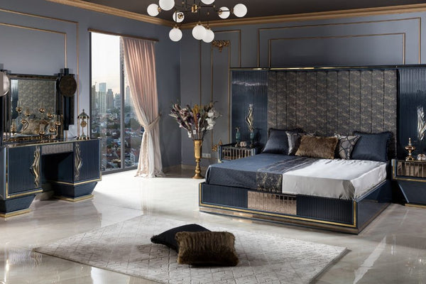 Valentin Blue Bedroom Set