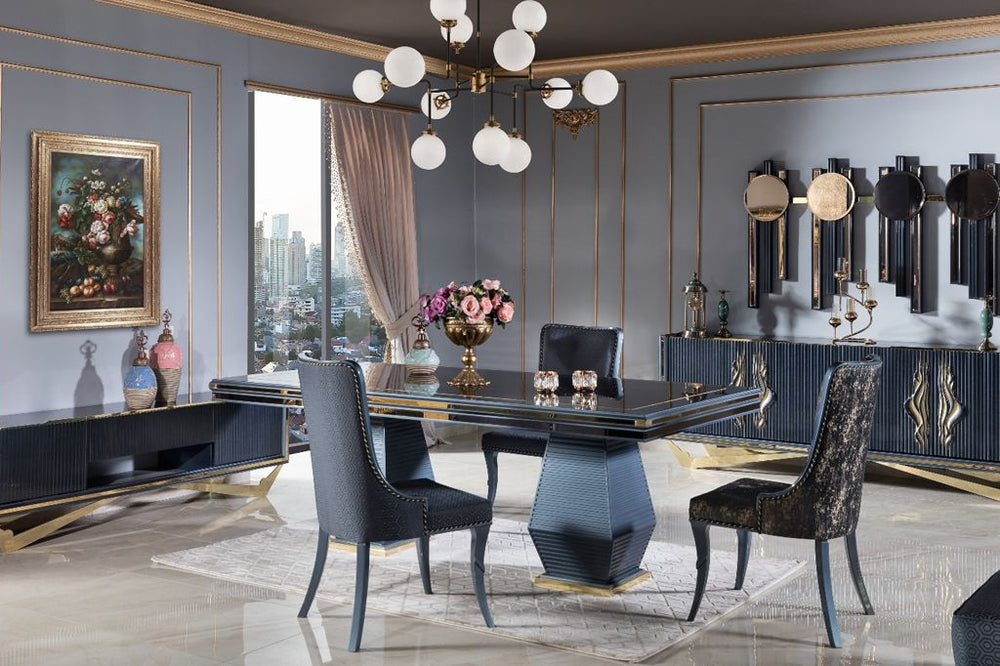 Valentin Blue Dining Room Set