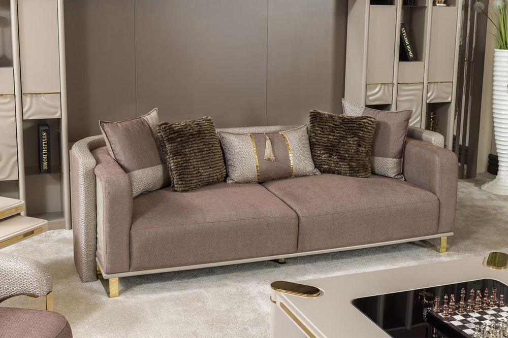 Madalyon Gold Sofa Set