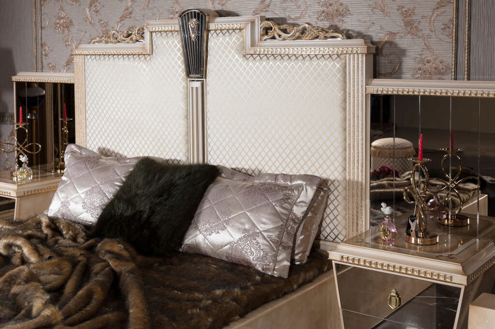 Melikşah Cream Bedroom Set