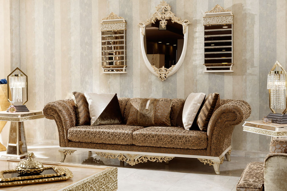 Karelya Cream Sofa Set