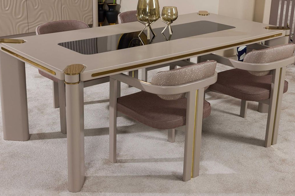 Madalyon Gold Dining Room Set