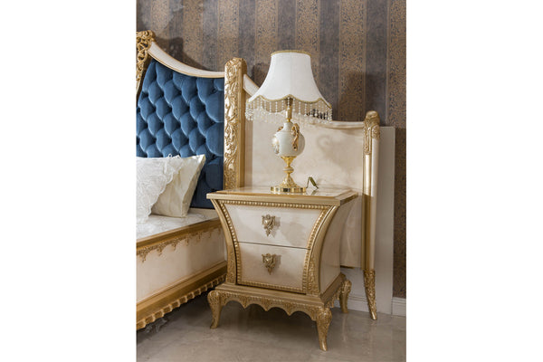 Tuvalya Cream Bedroom Set