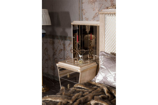 Melikşah Cream Bedroom Set