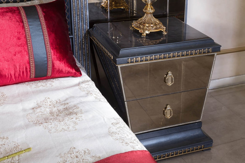 Melikşah Blue Bedroom Set