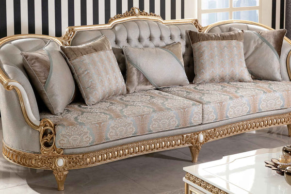 Dominika Cream Sofa Set