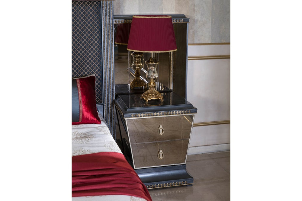 Melikşah Blue Bedroom Set