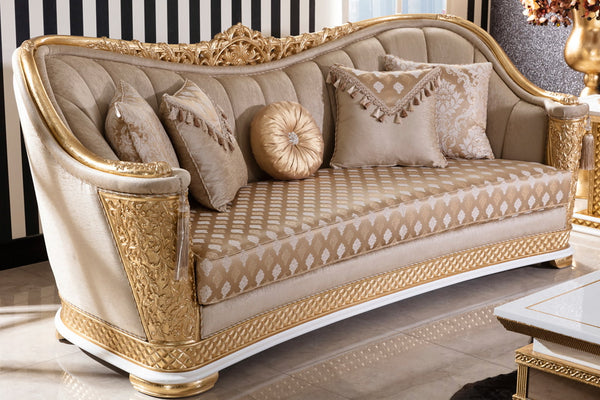 Navona Cream Sofa Set