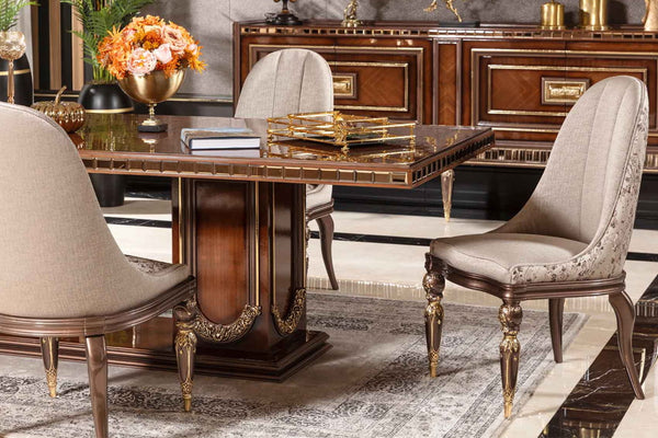 Akira Walnut Dining Room Set