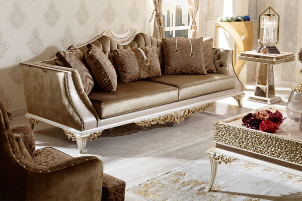 Karelya Cream Sofa Set