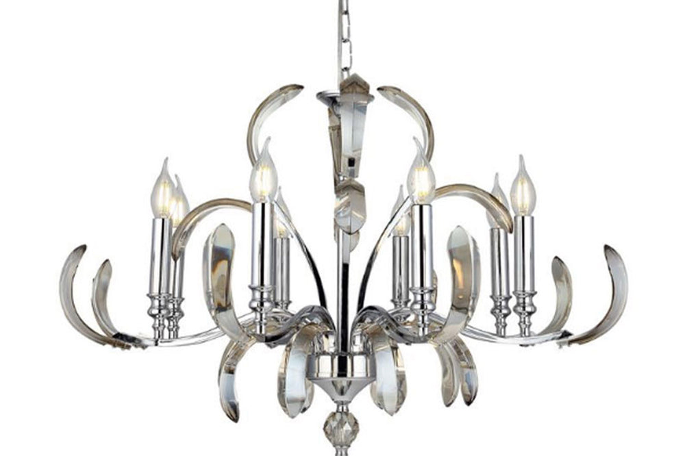 Artemi Eight-Arms Chrome Chandelier 8Xe14