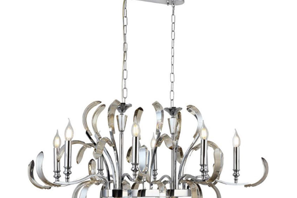 Artemi Eight-Arms Chrome Y.M Chandelier 8Xe14