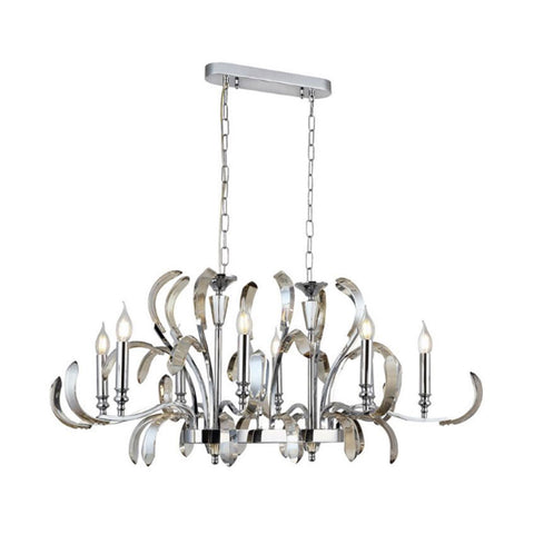 Artemi Eight-Arms Chrome Y.M Chandelier 8Xe14