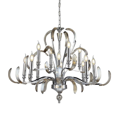 Artemi 8+4-Arms Chrome Chandelier 12Xe14