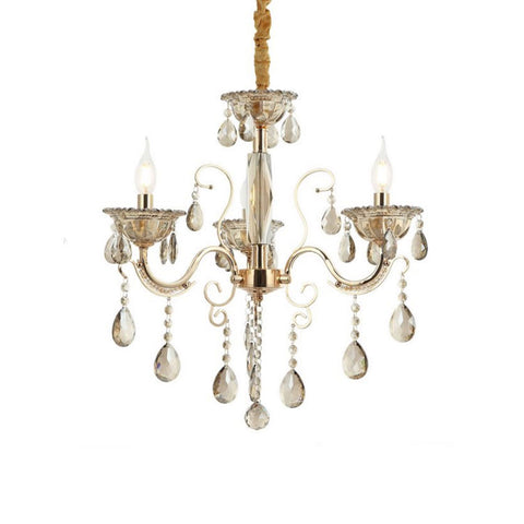 Bares Three-Arm Golden Chandelier 3Xe14