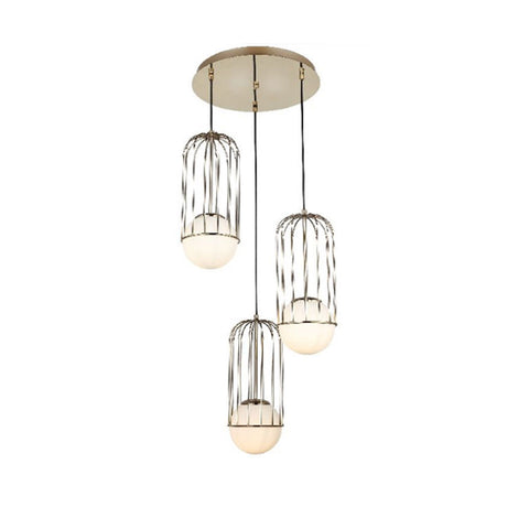 Capola Three-Arm Golden Chandelier Chandelier 3Xe27