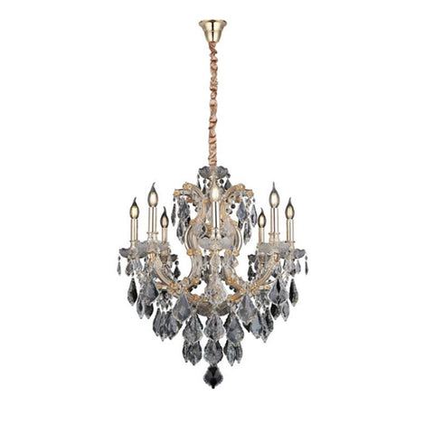 Cervantes Eight-Arms Golden Chandelier 8Xe14