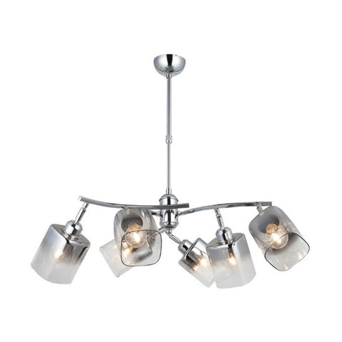 Derma Six-Arms Chrome Chandelier 6Xe27