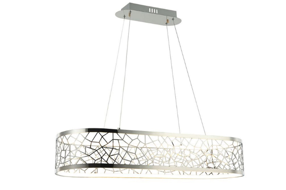 Dosse 90X30 Luk Led-Light Chrome M.Üstü Chandelier 86W 3000K