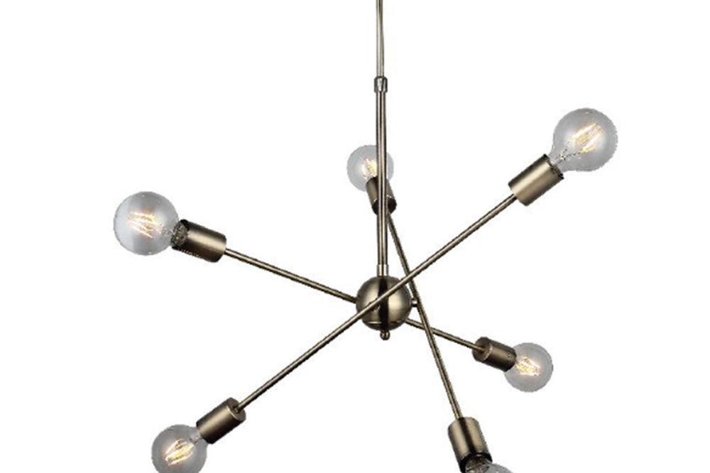 Fana Six-Arms Antique Chandelier E27X6