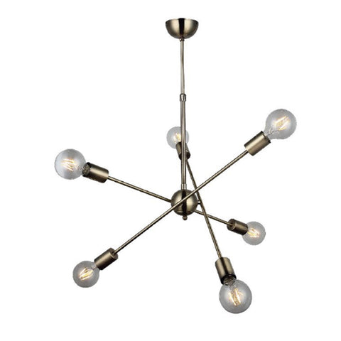 Fana Six-Arms Antique Chandelier E27X6