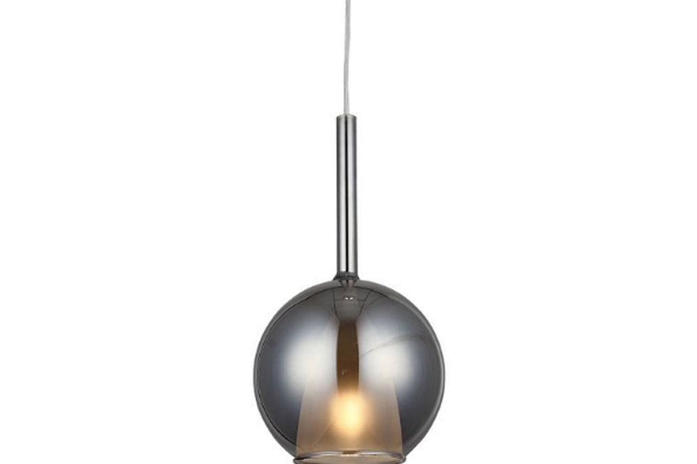 Fanza Single Chrome Sm Chandelier 1Xe27