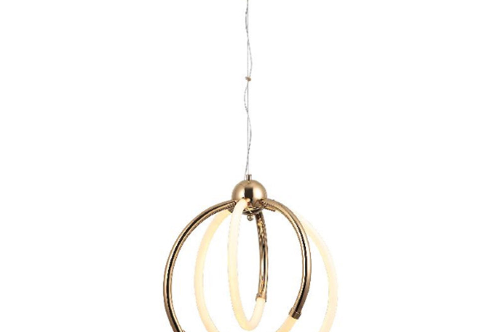 Guıda Small Led-Light Three-Arm Golden Chandelier 60W 3000K