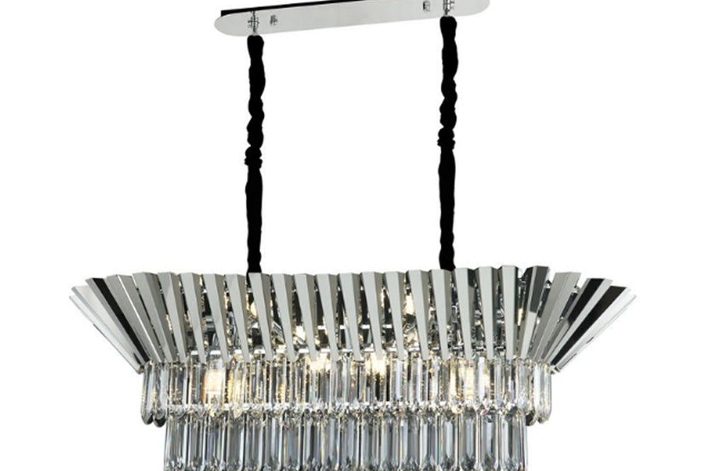 Katenya 100X40 Lık Chrome Desk Chandelier 12Xe14