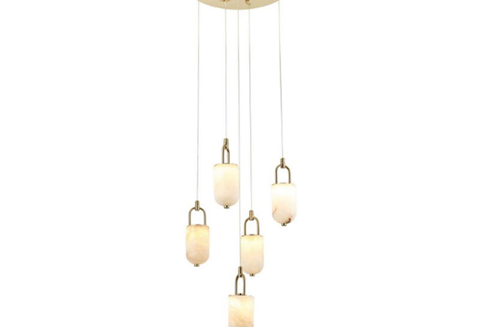 Lovcen Five-Arms Led-Light Chandelier 5W*5 3W*4