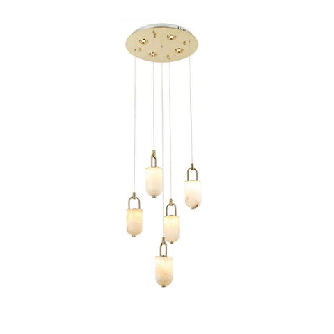 Lovcen Five-Arms Led-Light Chandelier 5W*5 3W*4