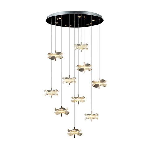 Mezzano Ten-Arms Led-Light Chandelier 78W 3000K