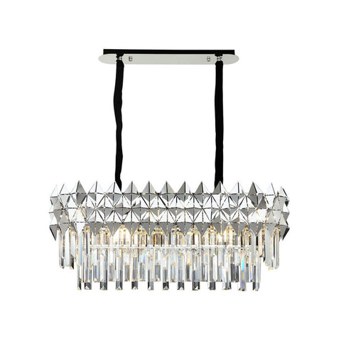 Molinella 90X30 Lik Chrome Desk Chandelier 6Xe14