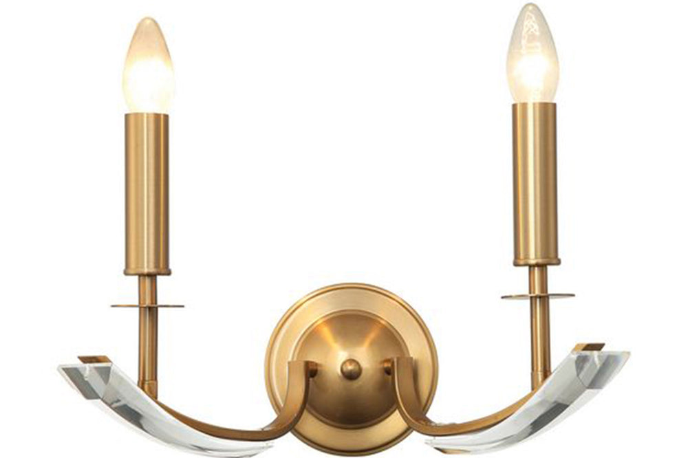 Montesso Two-Arm Antique Wall Lamp 2Xe14