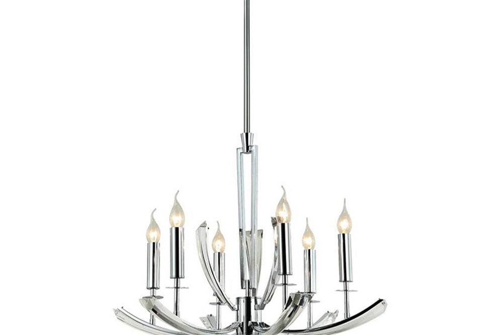 Montesso Six-Arms Chrome Chandelier 6Xe14