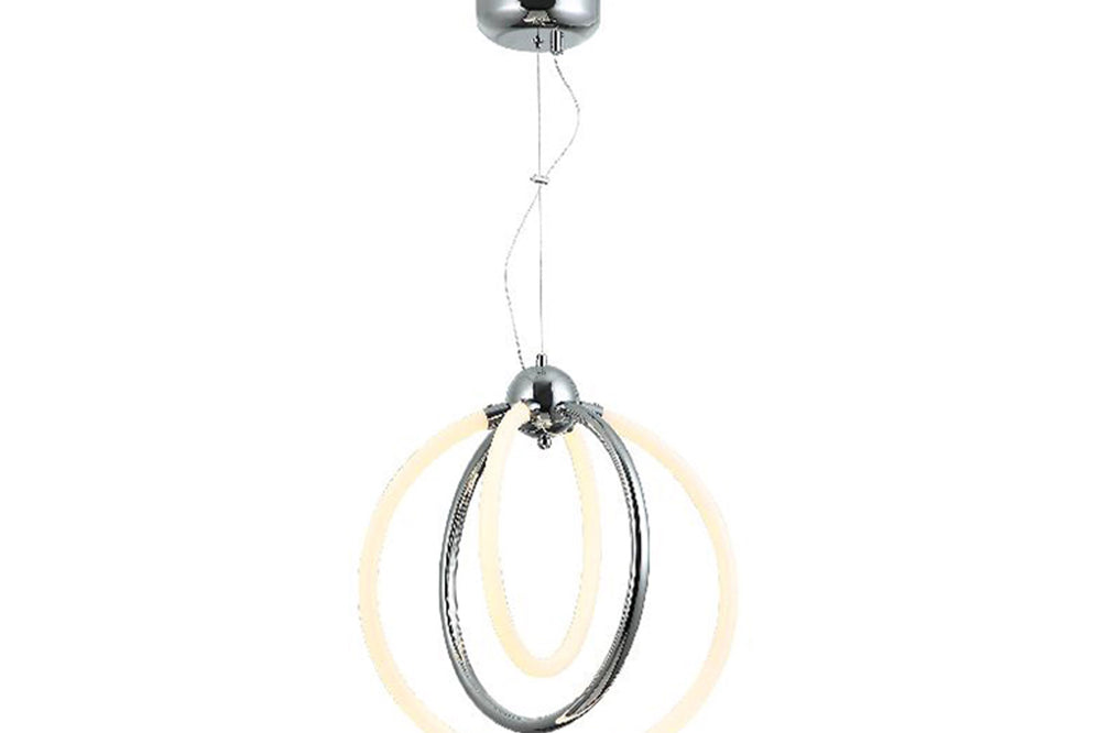 Nelas Small Led-Light Two-Arm Chrome Chandelier 50W 3000K