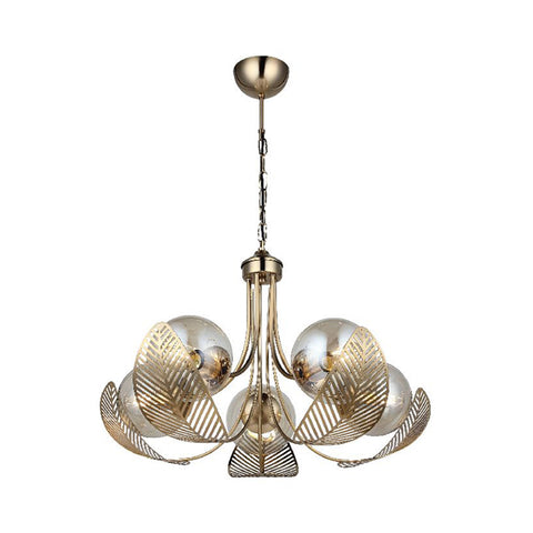 Padova Five-Arms Antique Lak Chandelier 5Xe27