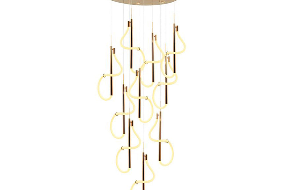 Paradas Ten-Arms Led-Light Golden Chandelier 338W 3000K