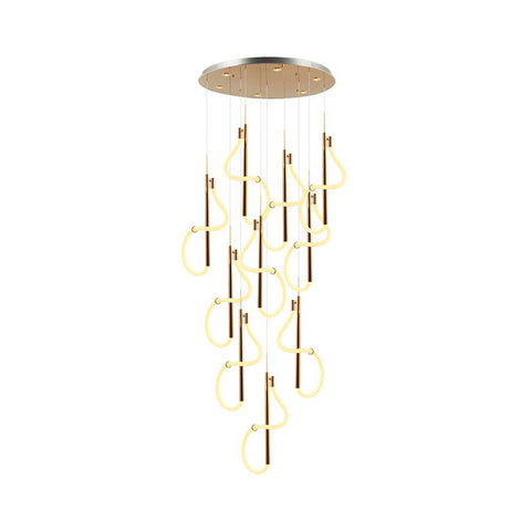 Paradas Ten-Arms Led-Light Golden Chandelier 338W 3000K