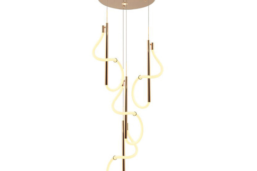 Paradas Four-Arms Led-Light Golden Chandelier 137W 3000K