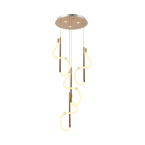 Paradas Four-Arms Led-Light Golden Chandelier 137W 3000K