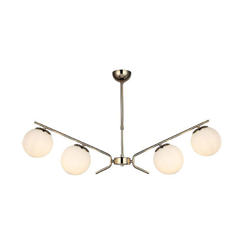 Petos Four-Arms Golden Lined Chandelier 4Xe27